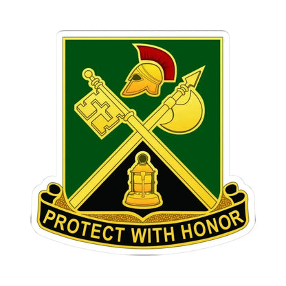 143 Military Police Battalion CAANG (U.S. Army) STICKER Vinyl Kiss-Cut Decal 3 Inch White - The Sticker Space