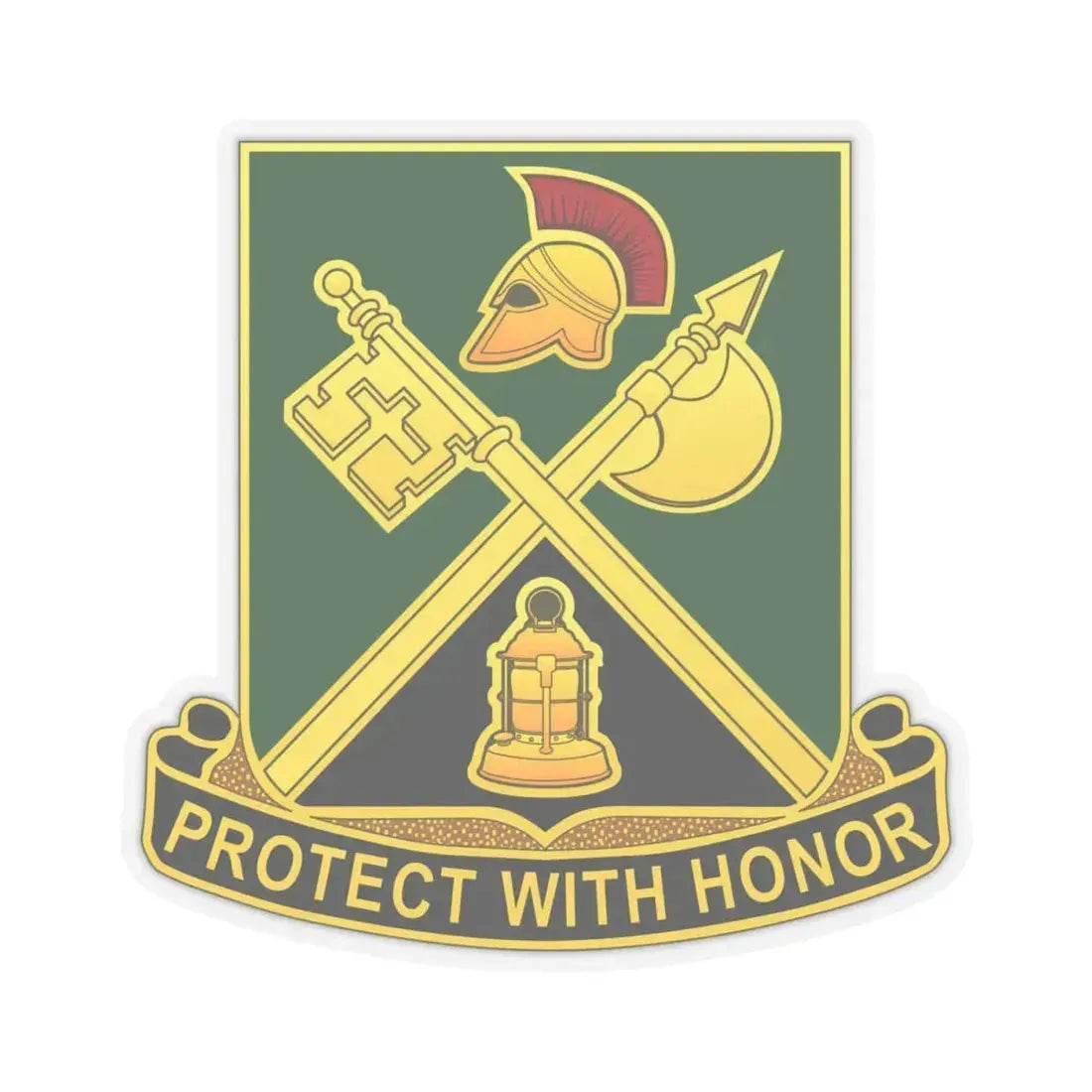 143 Military Police Battalion CAANG (U.S. Army) STICKER Vinyl Kiss-Cut Decal 4 Inch Transparent - The Sticker Space