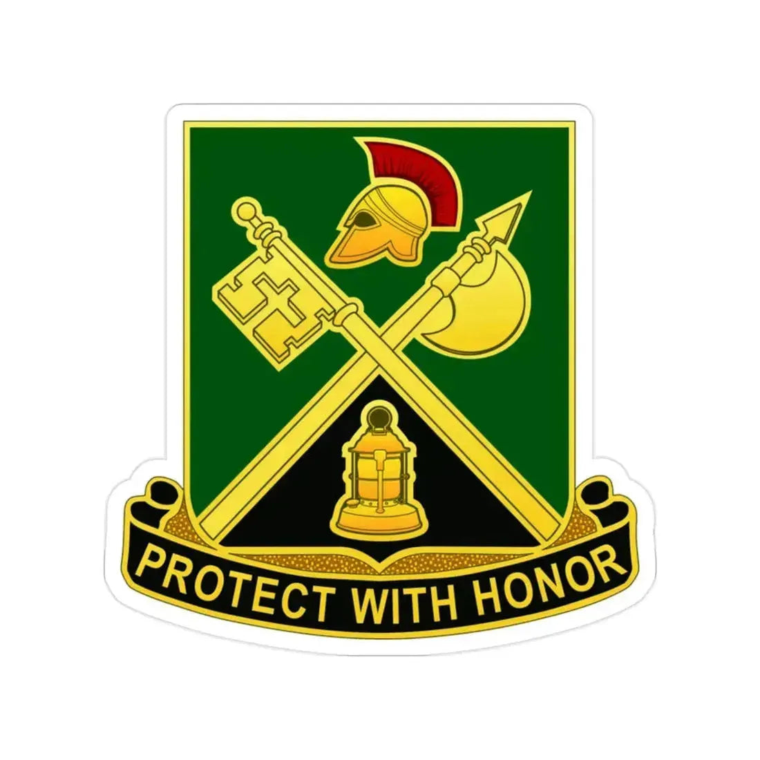 143 Military Police Battalion CAANG (U.S. Army) Transparent STICKER Die-Cut Vinyl Decal 2 Inch - The Sticker Space
