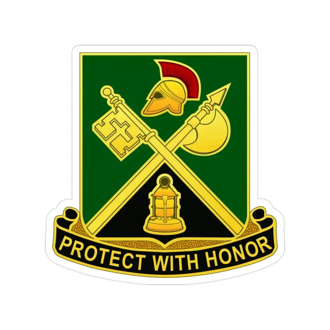143 Military Police Battalion CAANG (U.S. Army) Transparent STICKER Die-Cut Vinyl Decal 2 Inch - The Sticker Space