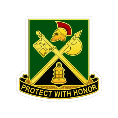 143 Military Police Battalion CAANG (U.S. Army) Transparent STICKER Die-Cut Vinyl Decal 2 Inch - The Sticker Space
