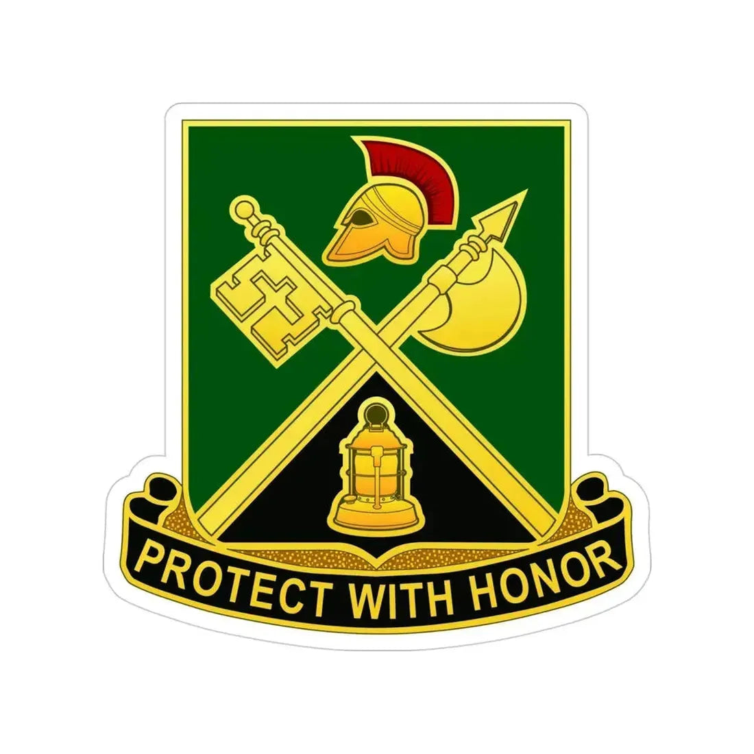 143 Military Police Battalion CAANG (U.S. Army) Transparent STICKER Die-Cut Vinyl Decal 4 Inch - The Sticker Space