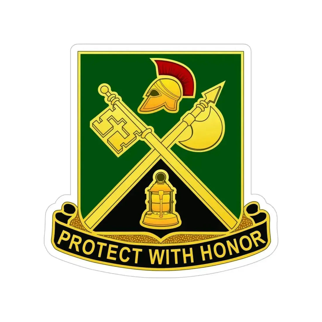 143 Military Police Battalion CAANG (U.S. Army) Transparent STICKER Die-Cut Vinyl Decal 6 Inch - The Sticker Space