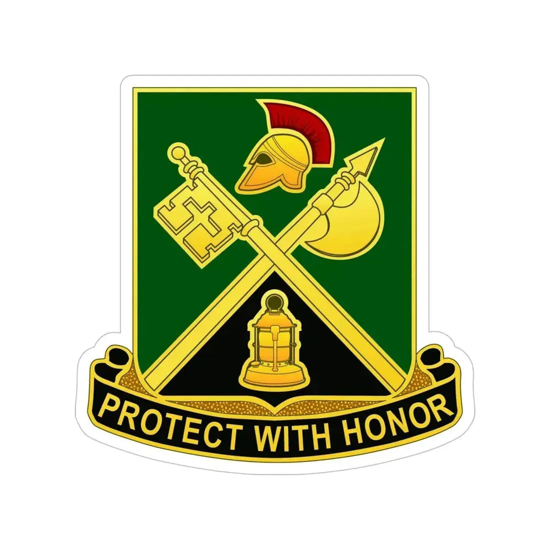 143 Military Police Battalion CAANG (U.S. Army) Transparent STICKER Die-Cut Vinyl Decal - The Sticker Space