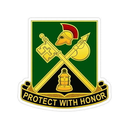 143 Military Police Battalion CAANG (U.S. Army) Transparent STICKER Die-Cut Vinyl Decal - The Sticker Space