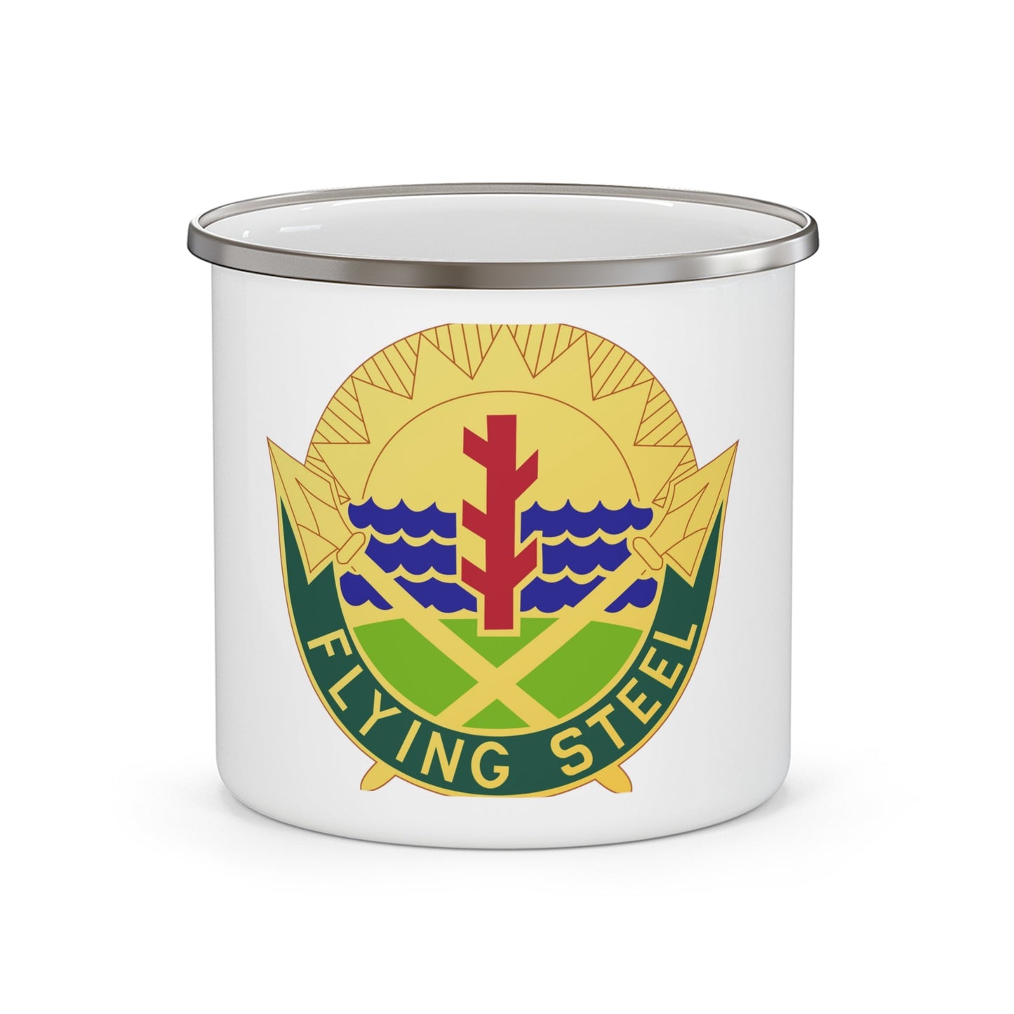 143 Military Police Battalion (U.S. Army) 12oz Enamel Mug-12oz-The Sticker Space