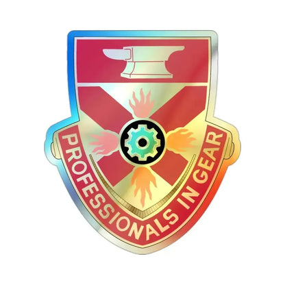 143 Ordnance Battalion (U.S. Army) Holographic STICKER Die-Cut Vinyl Decal 2 Inch Holographic - The Sticker Space