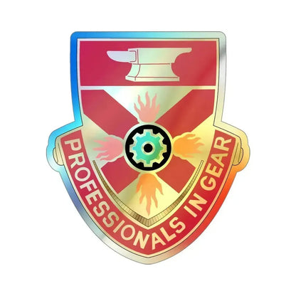 143 Ordnance Battalion (U.S. Army) Holographic STICKER Die-Cut Vinyl Decal 4 Inch Holographic - The Sticker Space