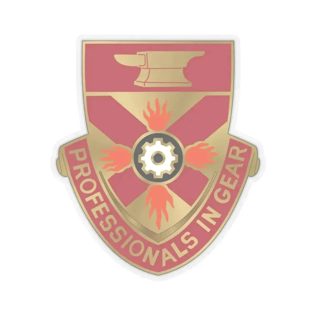 143 Ordnance Battalion (U.S. Army) STICKER Vinyl Kiss-Cut Decal 3 Inch Transparent - The Sticker Space