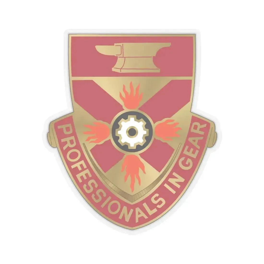 143 Ordnance Battalion (U.S. Army) STICKER Vinyl Kiss-Cut Decal 4 Inch Transparent - The Sticker Space