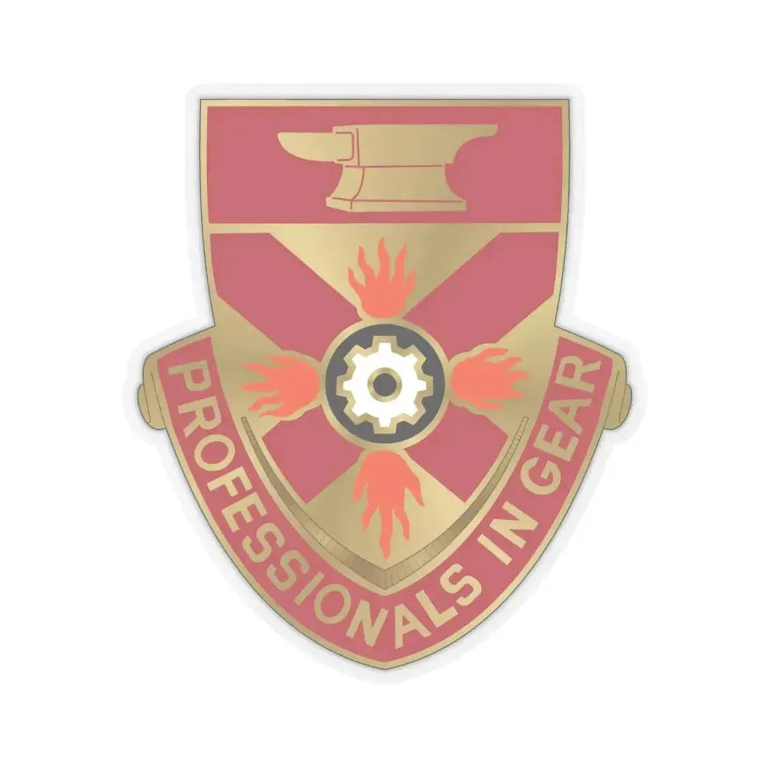 143 Ordnance Battalion (U.S. Army) STICKER Vinyl Kiss-Cut Decal 6 Inch Transparent - The Sticker Space