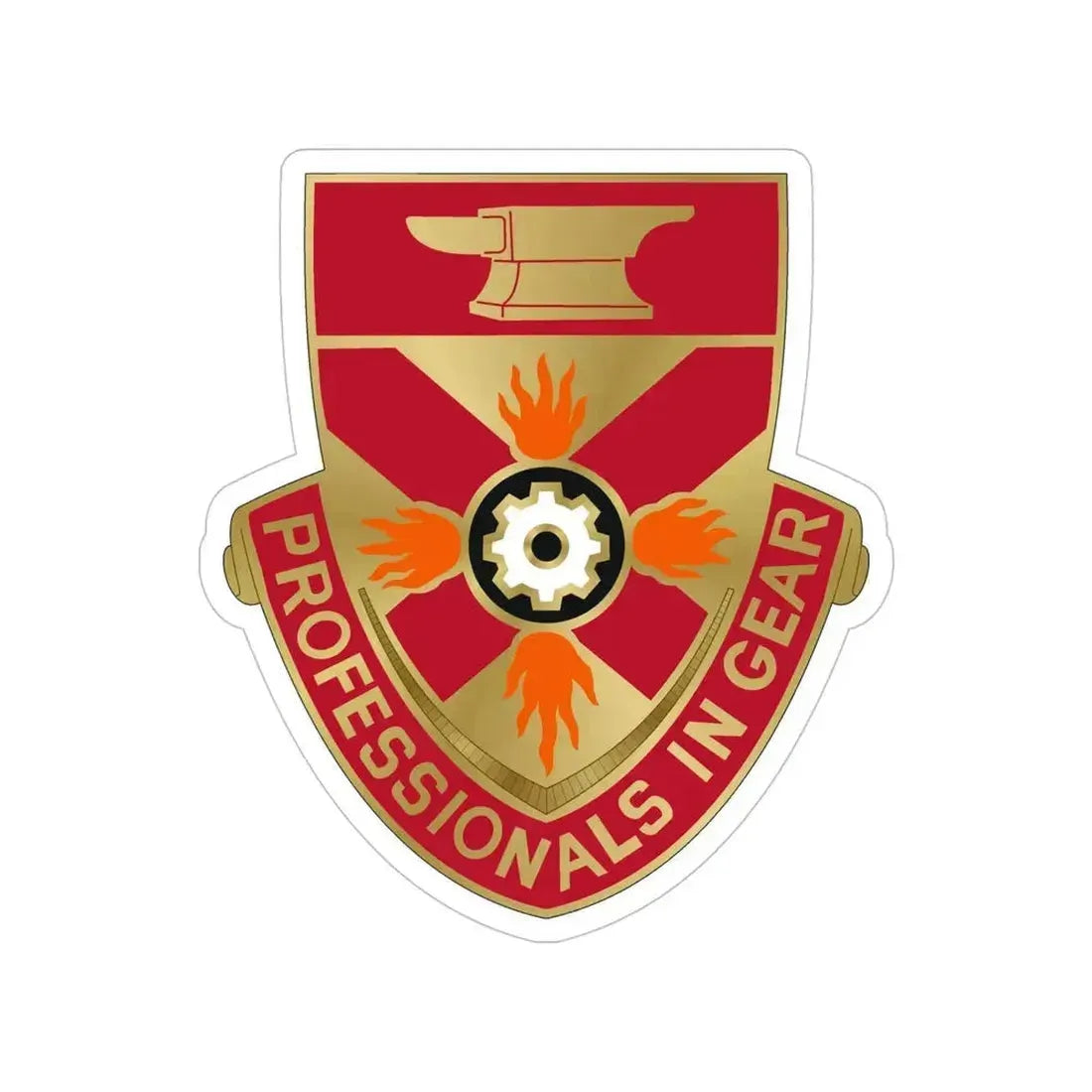 143 Ordnance Battalion (U.S. Army) Transparent STICKER Die-Cut Vinyl Decal 5 Inch - The Sticker Space