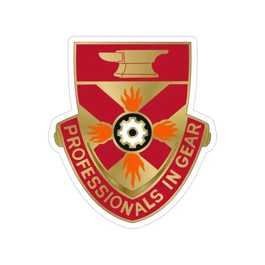 143 Ordnance Battalion (U.S. Army) Transparent STICKER Die-Cut Vinyl Decal 6 Inch - The Sticker Space