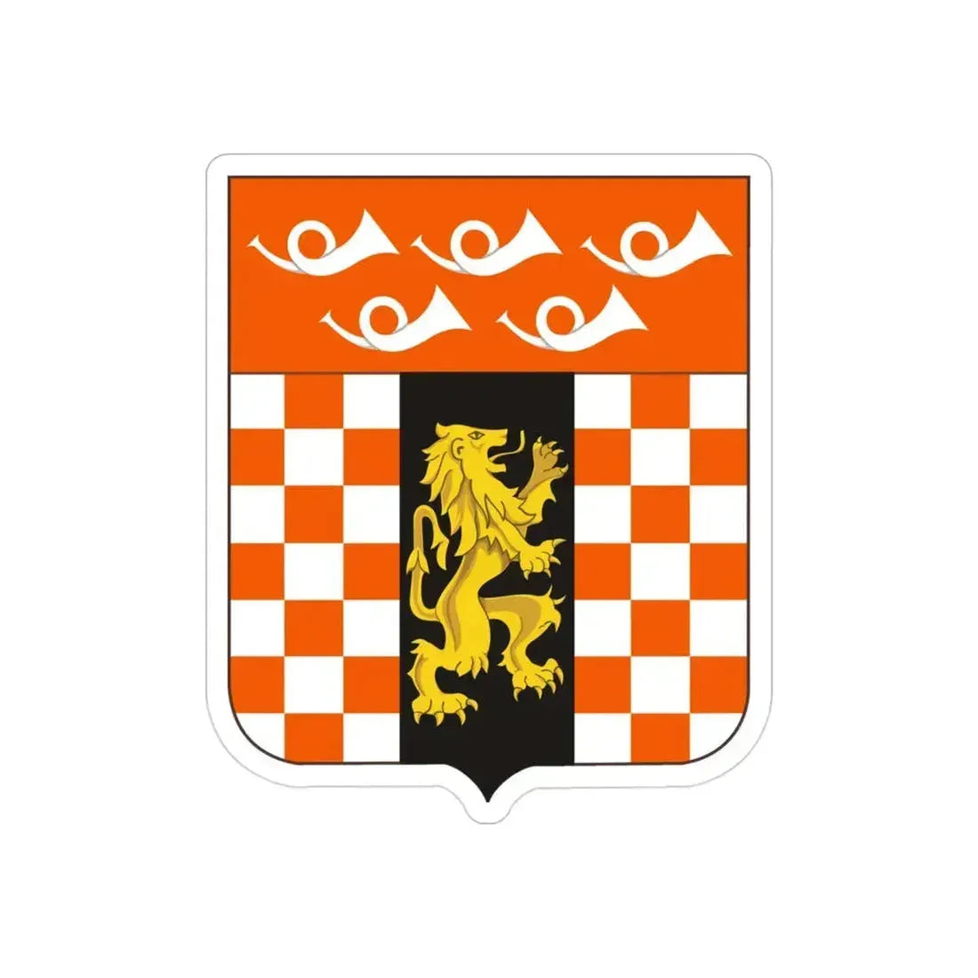 143 Signal Battalion 2 (U.S. Army) REVERSE PRINT Transparent Die-Cut STICKER 3 Inch Die-Cut Transparent - The Sticker Space