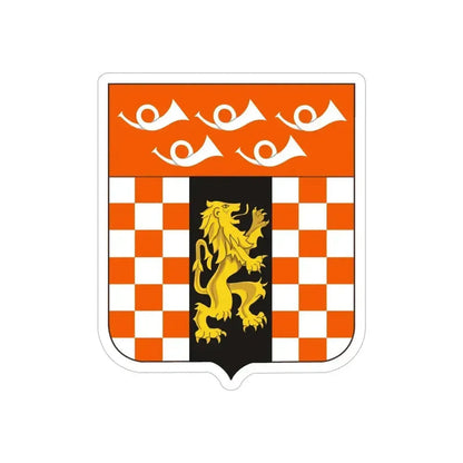 143 Signal Battalion 2 (U.S. Army) REVERSE PRINT Transparent Die-Cut STICKER 5 Inch Die-Cut Transparent - The Sticker Space