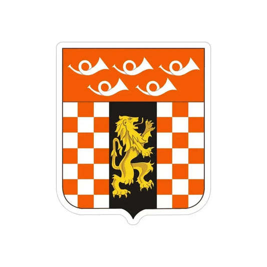 143 Signal Battalion 2 (U.S. Army) REVERSE PRINT Transparent Die-Cut STICKER 6 Inch Die-Cut Transparent - The Sticker Space