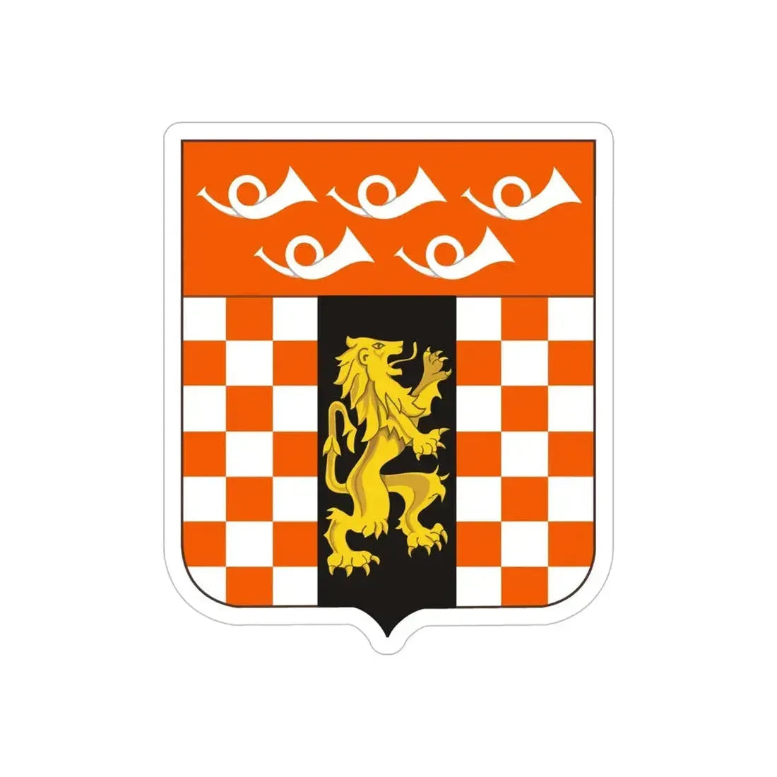 143 Signal Battalion 2 (U.S. Army) REVERSE PRINT Transparent Die-Cut STICKER - The Sticker Space