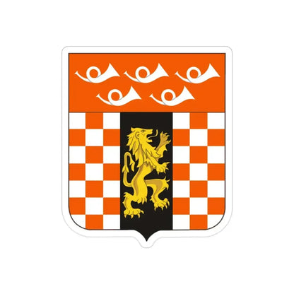 143 Signal Battalion 2 (U.S. Army) REVERSE PRINT Transparent Die-Cut STICKER - The Sticker Space