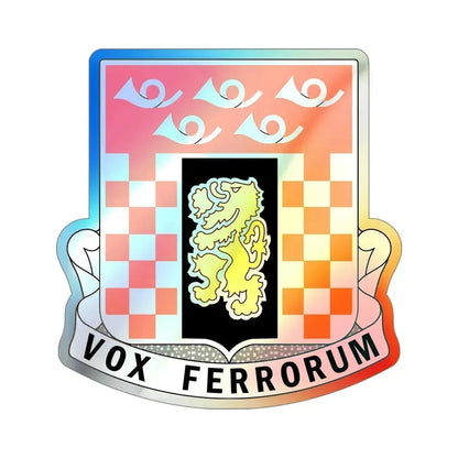 143 Signal Battalion (U.S. Army) Holographic STICKER Die-Cut Vinyl Decal 5 Inch Holographic - The Sticker Space