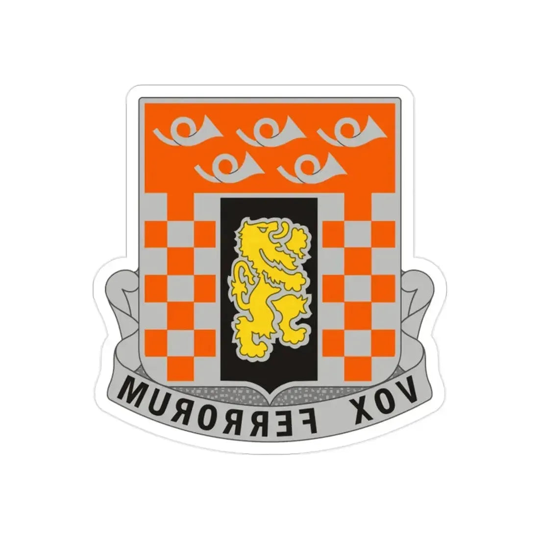 143 Signal Battalion (U.S. Army) REVERSE PRINT Transparent Die-Cut STICKER - The Sticker Space