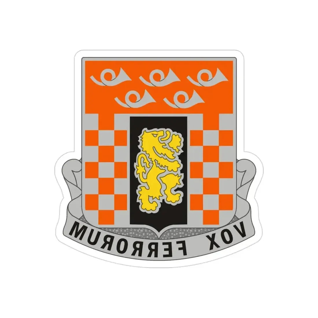 143 Signal Battalion (U.S. Army) REVERSE PRINT Transparent Die-Cut STICKER - The Sticker Space