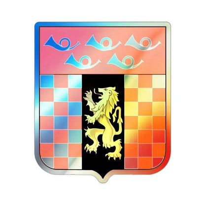 143 Signal Battalion v2 (U.S. Army) Holographic STICKER Die-Cut Vinyl Decal 2 Inch Holographic - The Sticker Space