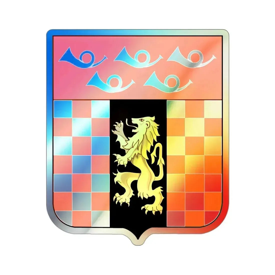 143 Signal Battalion v2 (U.S. Army) Holographic STICKER Die-Cut Vinyl Decal - The Sticker Space