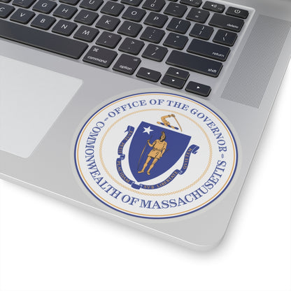 Seal of the Governor of Massachusetts - STICKER Vinyl Kiss-Cut Decal