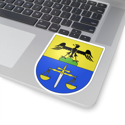 Sagno-coat of arms (Switzerland) (Coat of Arms) STICKER Vinyl Kiss-Cut Decal