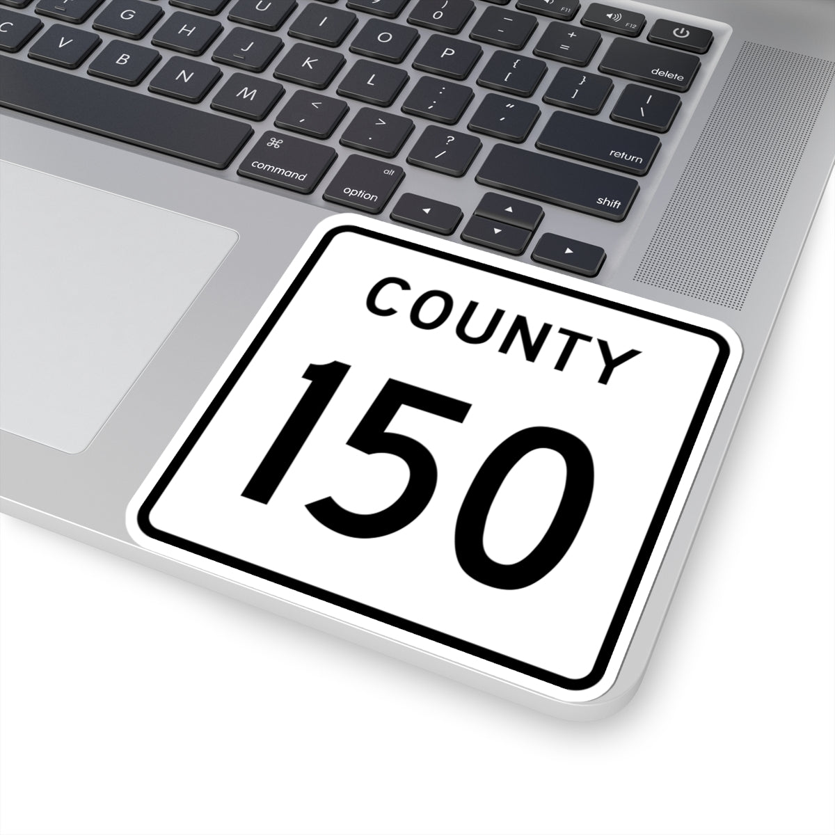 County 150 square (Minnesota) (Road Sign) STICKER Vinyl Kiss-Cut Decal