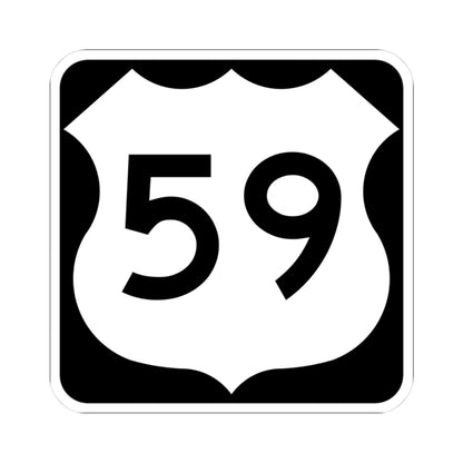 US 59 MN 1961 (Minnesota) (Road Sign) STICKER Vinyl Kiss-Cut Decal