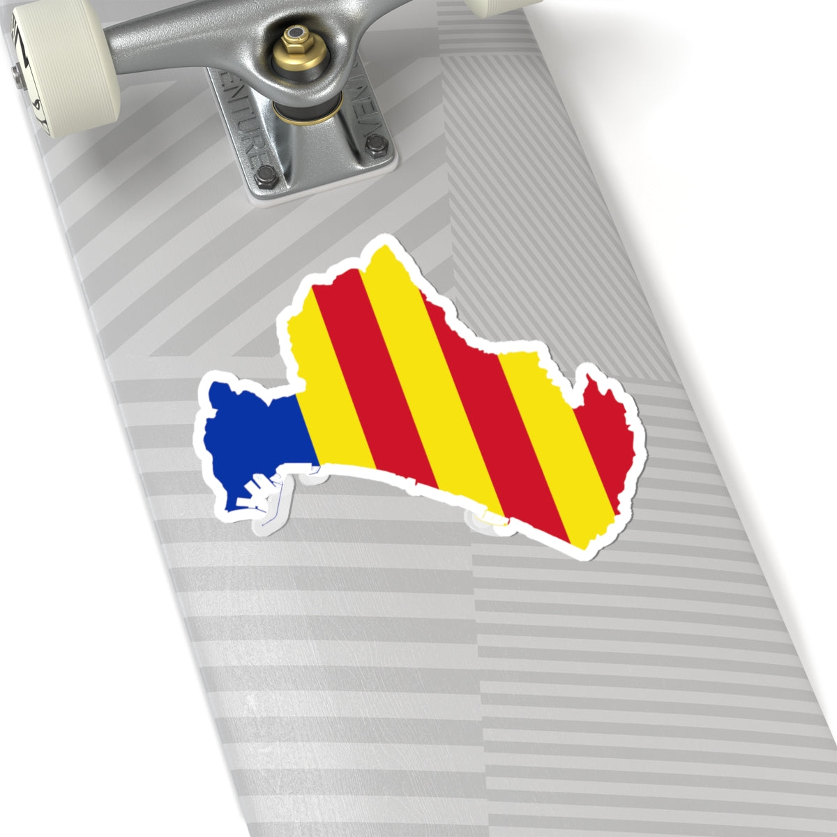 Flag map of Salerno (Italy) STICKER Vinyl Kiss-Cut Decal