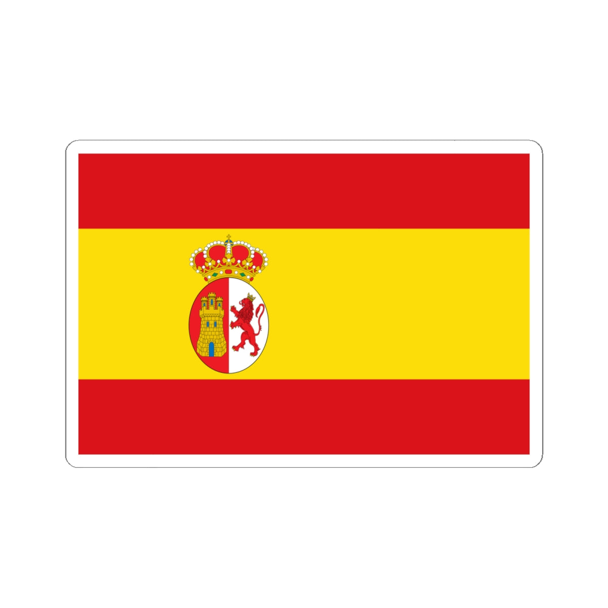 Flag of Spain 1785-1873 1875-1931 (Argentina) STICKER Vinyl Kiss-Cut Decal