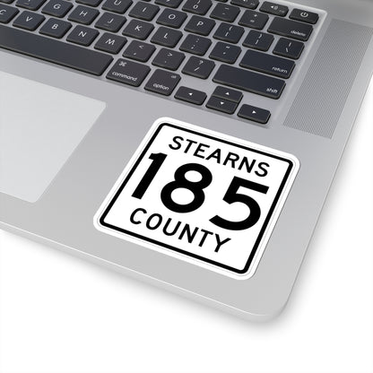 Stearns County Route 185 (Minnesota) (Road Sign) STICKER Vinyl Kiss-Cut Decal