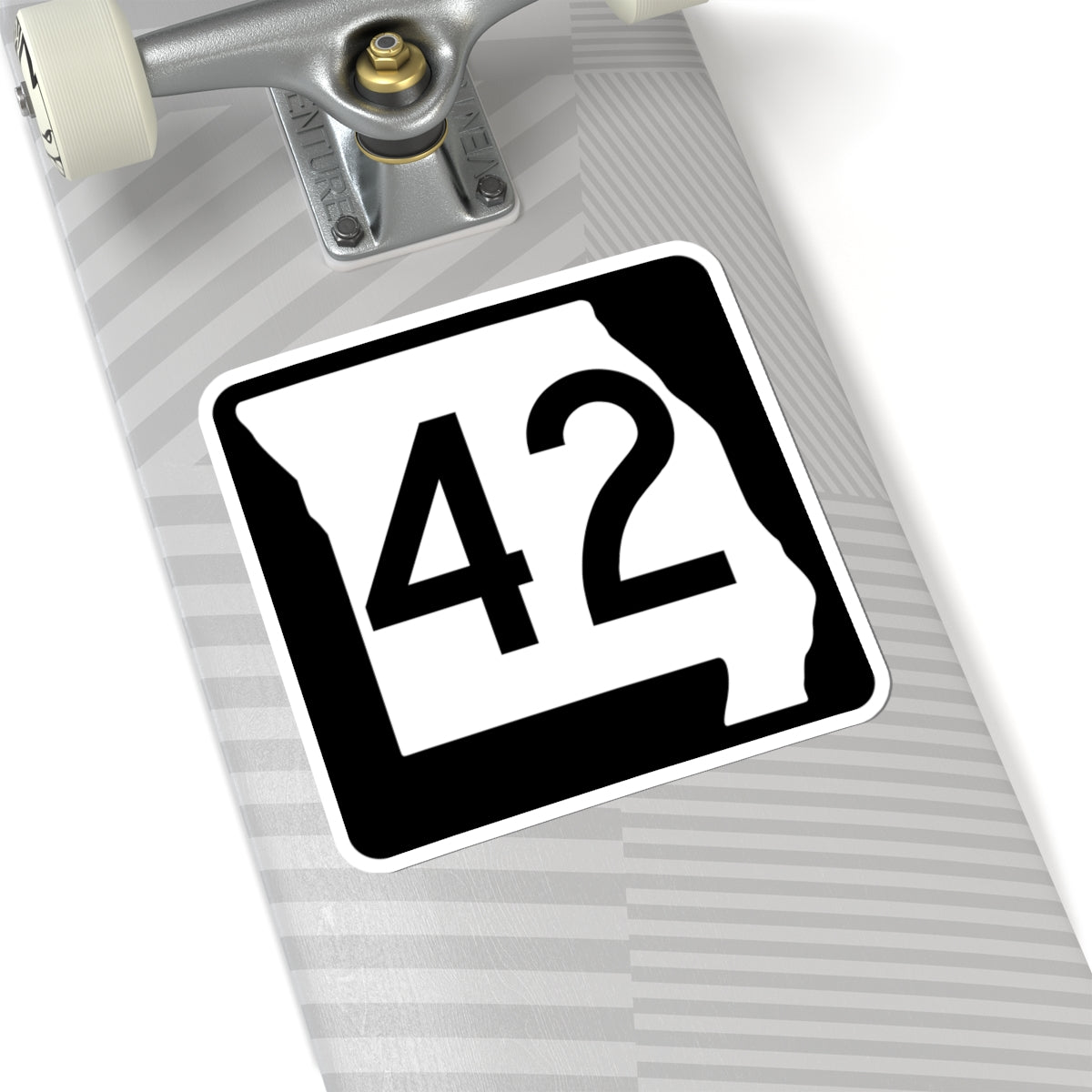 MO-42 (Missouri) (Road Sign) STICKER Vinyl Kiss-Cut Decal