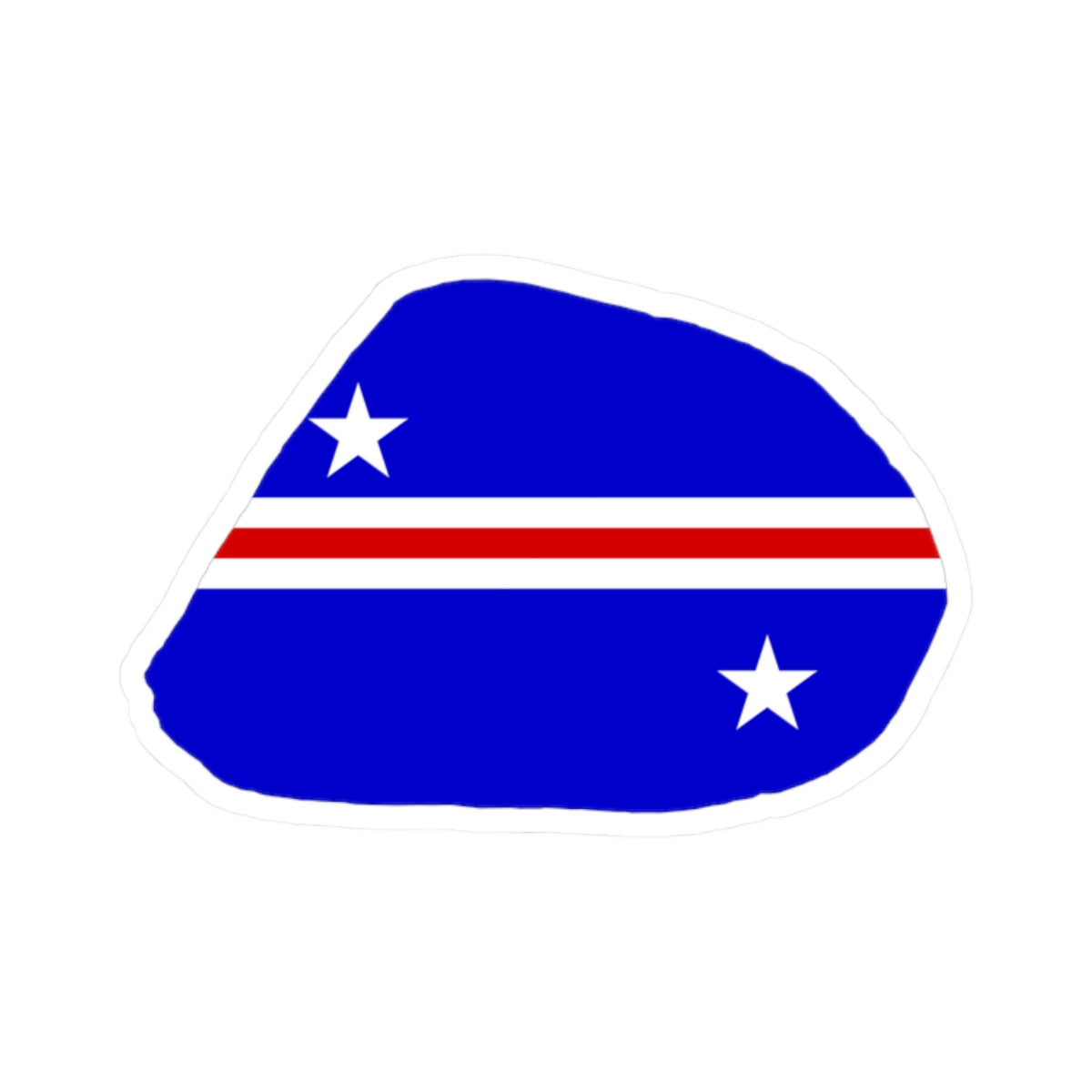 Baker Island flag map local (United States) STICKER Vinyl Kiss-Cut Decal