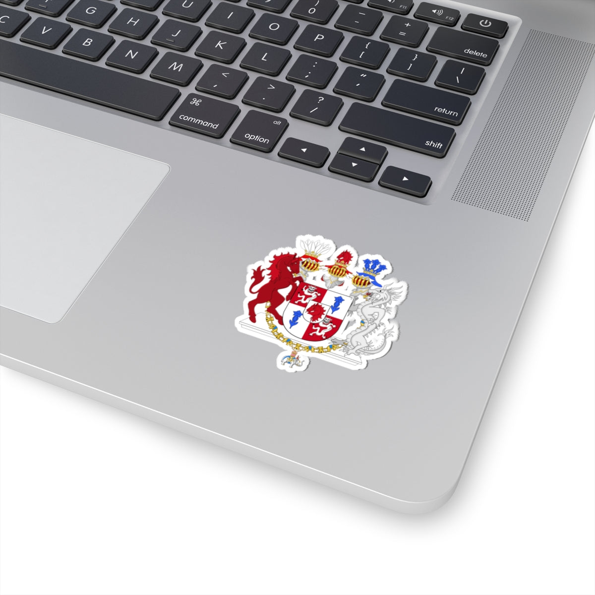 Armoiries Alexandra Manley Contesse de Frederiksborg2005 (Denmark) (Coat of Arms) STICKER Vinyl Kiss-Cut Decal
