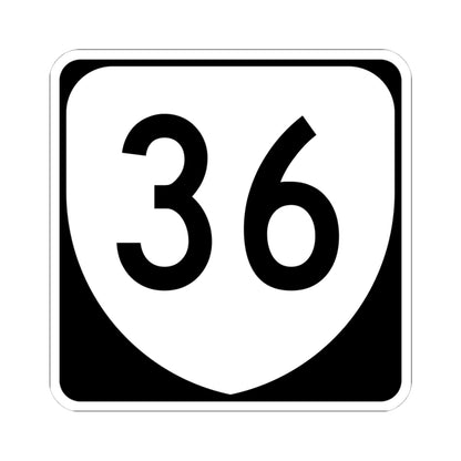 Virginia 36 (Virginia) (Road Sign) STICKER Vinyl Kiss-Cut Decal