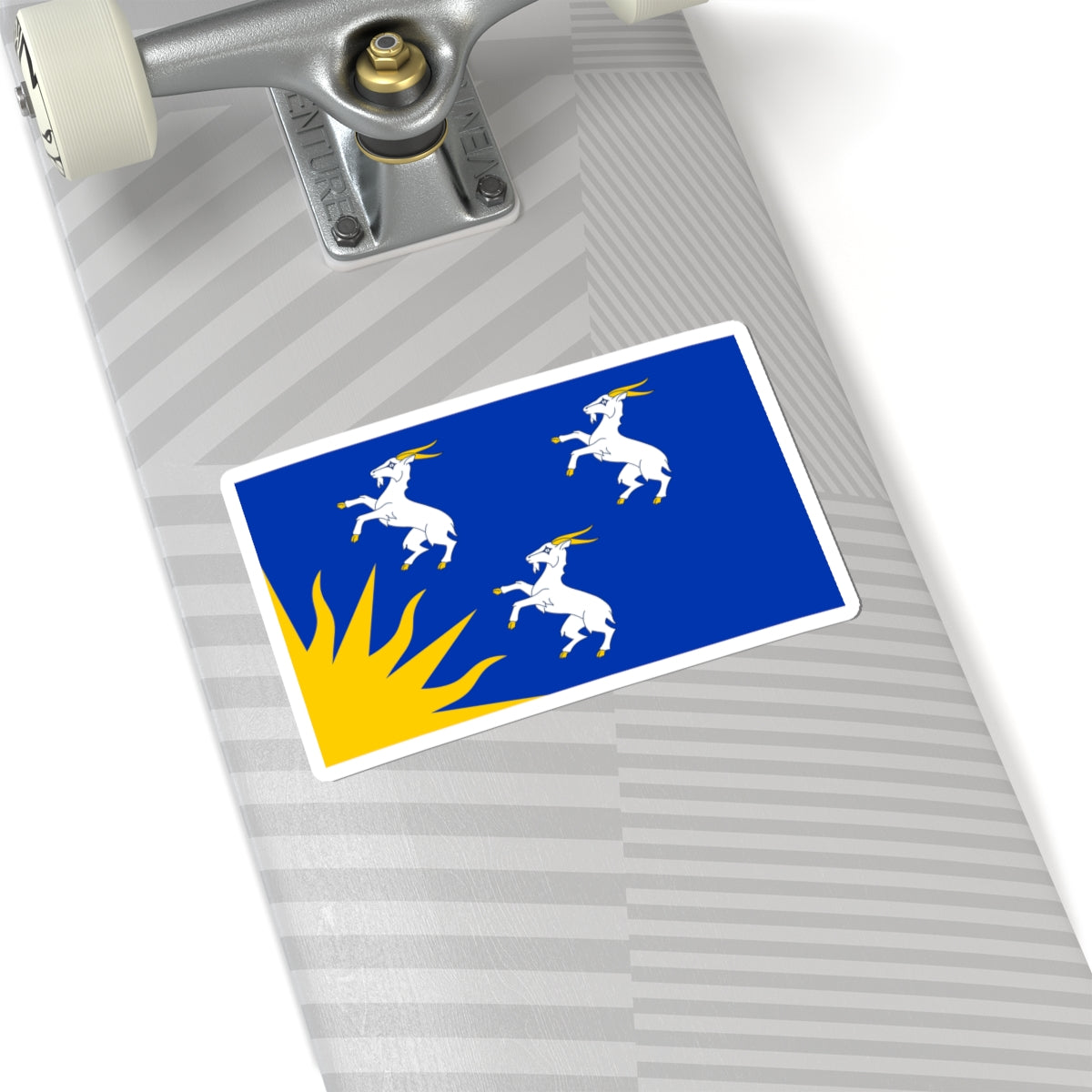 Flag of Merionethshire (United Kingdom) STICKER Vinyl Kiss-Cut Decal