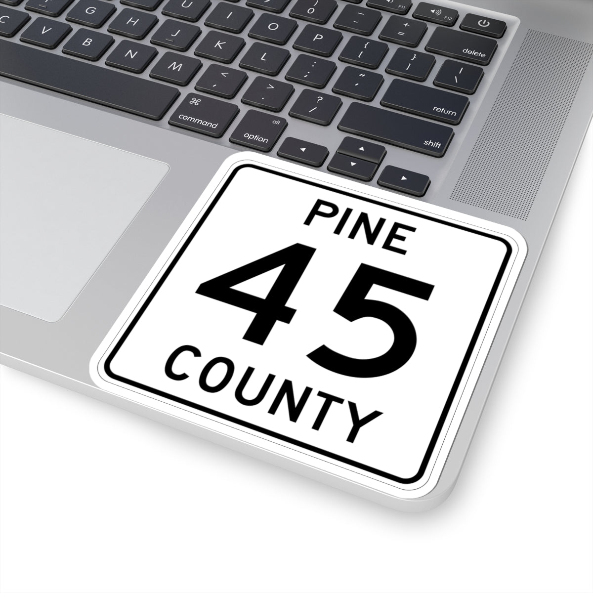 Pine County Route 45 MN (Minnesota) (Road Sign) STICKER Vinyl Kiss-Cut Decal