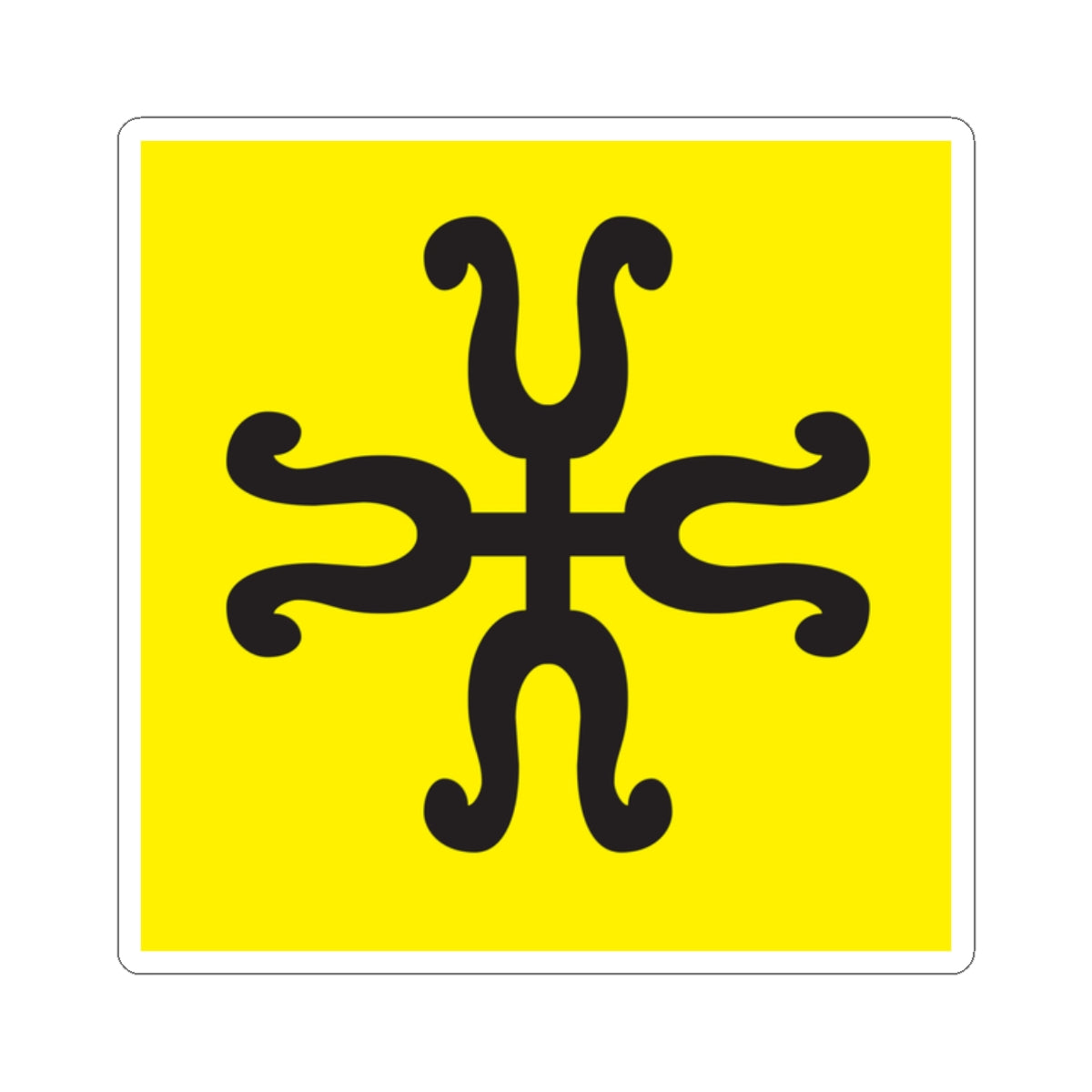CHE Knonaueramt Flag (Switzerland) STICKER Vinyl Kiss-Cut Decal