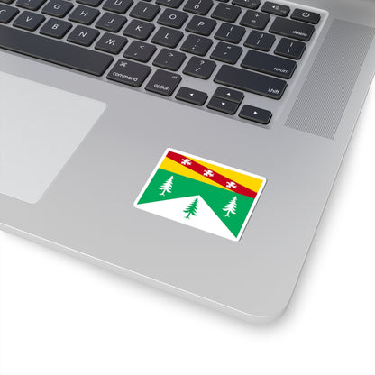 Flag of Vosges (France) STICKER Vinyl Kiss-Cut Decal