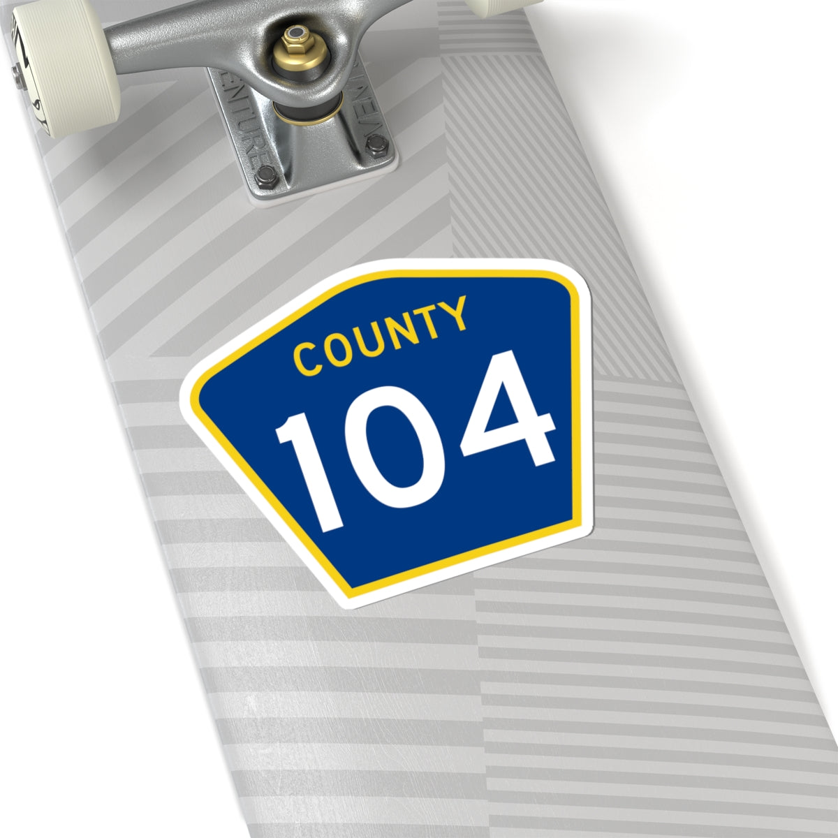 County 104 MN (Minnesota) (Road Sign) STICKER Vinyl Kiss-Cut Decal