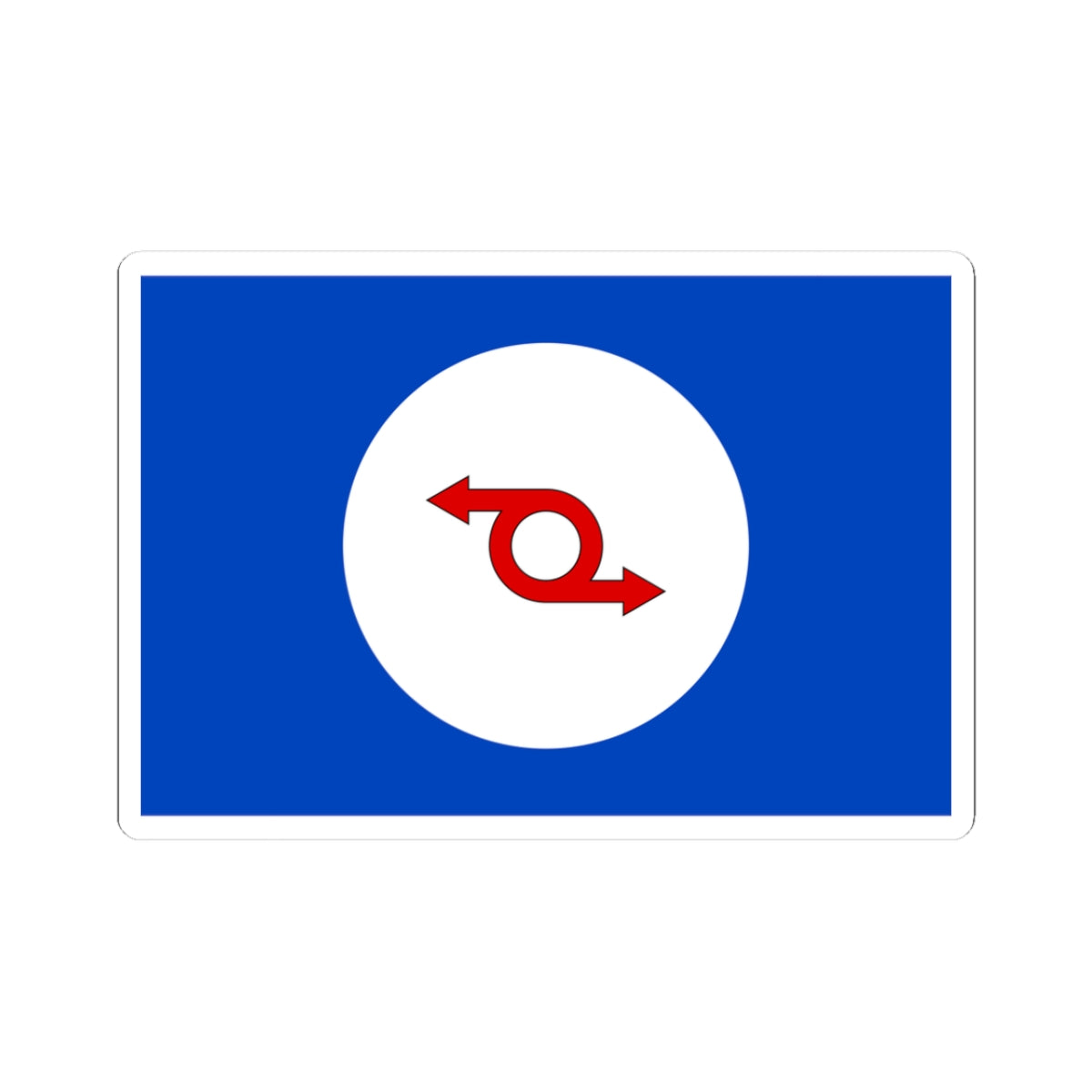 House flag of Western Ferries (Scotland) STICKER Vinyl Kiss-Cut Decal