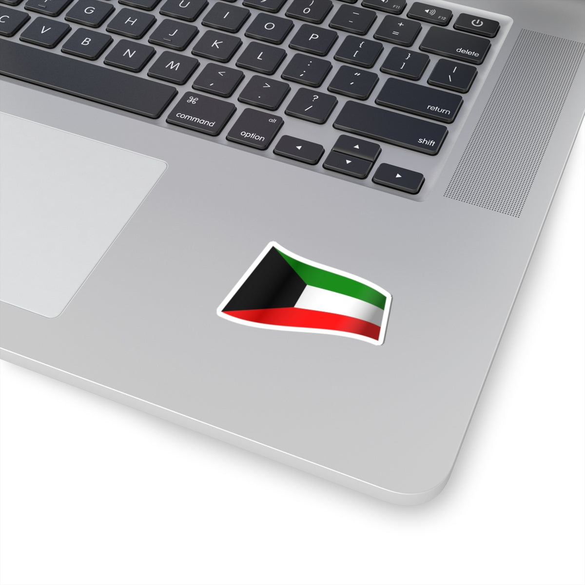 Kuwait Flag - iconic waving (Kuwait) STICKER Vinyl Kiss-Cut Decal