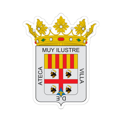Escudo de Ateca (Spain) (Coat of Arms) STICKER Vinyl Kiss-Cut Decal