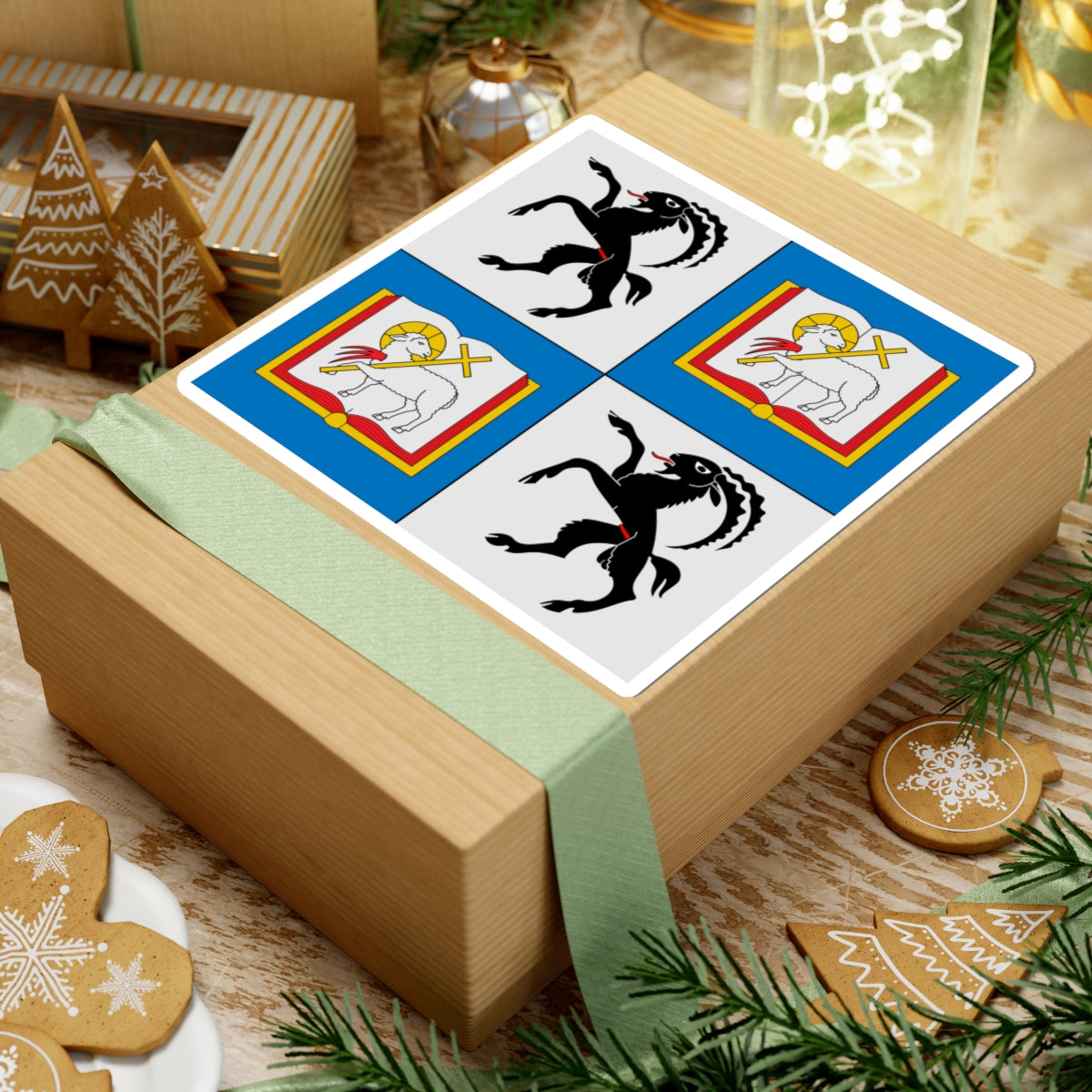 Flag of Vitus Huonder (Switzerland) STICKER Vinyl Kiss-Cut Decal