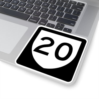 PR urban primary 20 (Puerto Rico) (Road Sign) STICKER Vinyl Kiss-Cut Decal