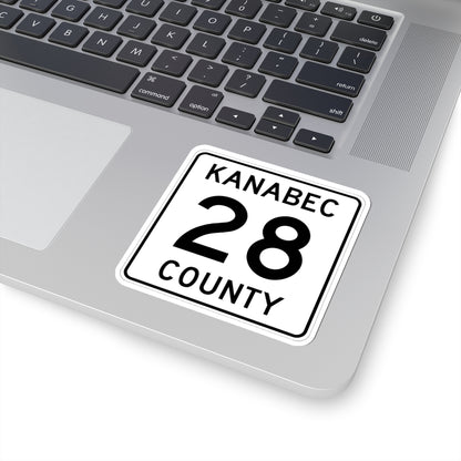 Kanabec County 28 MN (Minnesota) (Road Sign) STICKER Vinyl Kiss-Cut Decal