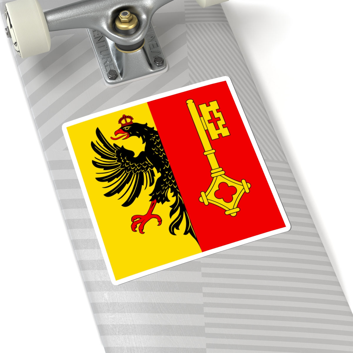 CHE Geneve Flag (Switzerland) STICKER Vinyl Kiss-Cut Decal